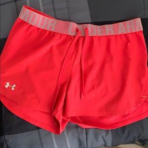 Hot Pink Underarmour shorts